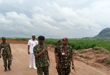 The Chief of Defence Space Administration’s recent visit to the DSA Town site at Kiami District Abuja.
