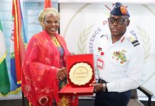 The Defence Space Administration Officers Wives Association (DSAOWA) paid a courtesy visit to the Chief of Defence Space Administration