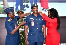 DEFENCE SPACE ADMINISTRATION DECORATES NEWLY PROMOTED OFFICERS