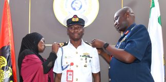 DSA DECORATES NEWLY PROMOTED OFFICER